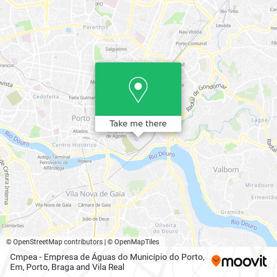 Cmpea - Empresa de Águas do Município do Porto, Em map
