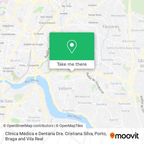 Clínica Médica e Dentária Dra. Cristiana Silva map