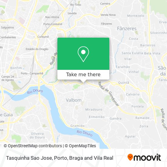 Tasquinha Sao Jose mapa