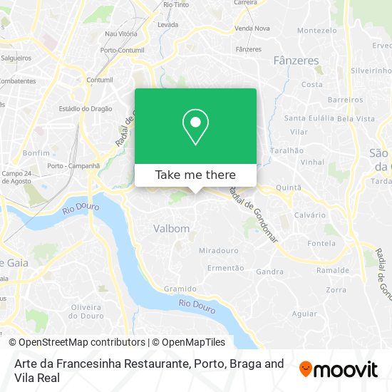 Arte da Francesinha Restaurante mapa