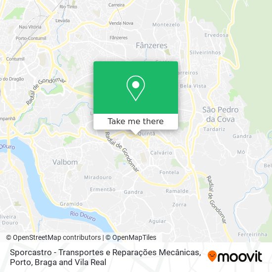 Sporcastro - Transportes e Reparações Mecânicas map