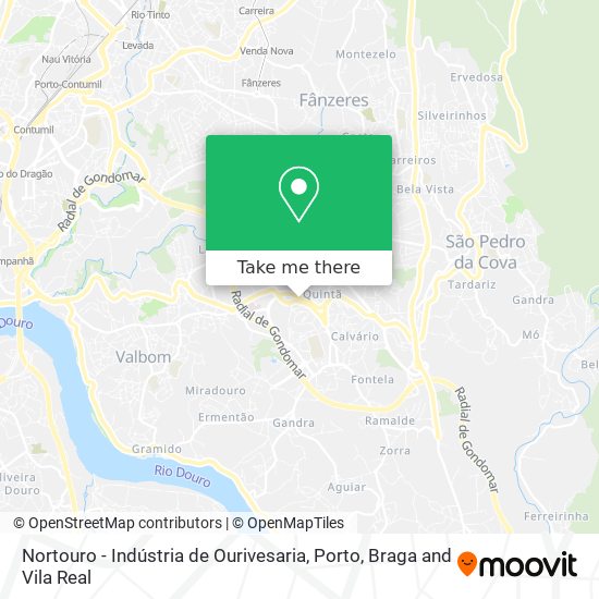 Nortouro - Indústria de Ourivesaria map