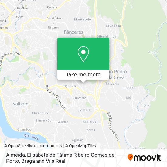 Almeida, Elisabete de Fátima Ribeiro Gomes de map