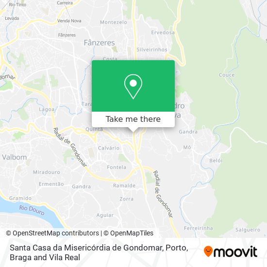 Santa Casa da Misericórdia de Gondomar map