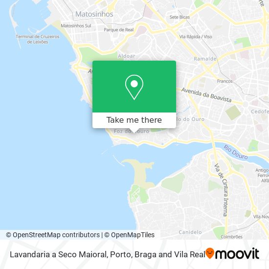 Lavandaria a Seco Maioral mapa