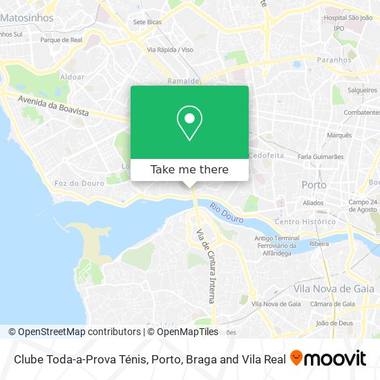 Clube Toda-a-Prova Ténis map