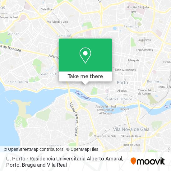 U. Porto - Residência Universitária Alberto Amaral map
