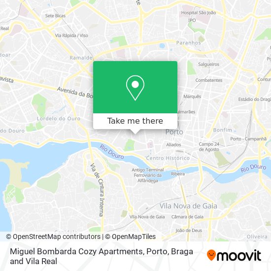 Miguel Bombarda Cozy Apartments map