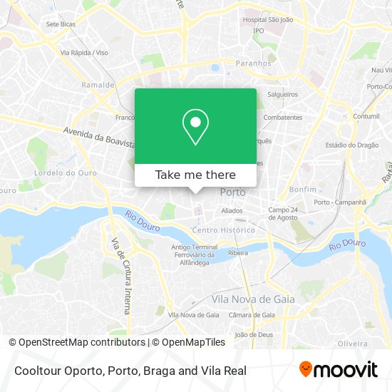 Cooltour Oporto map