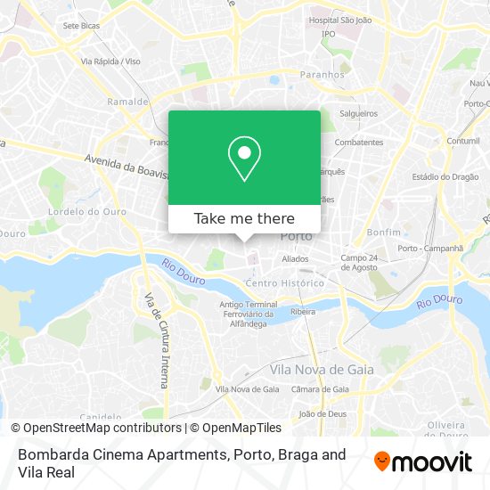 Bombarda Cinema Apartments map