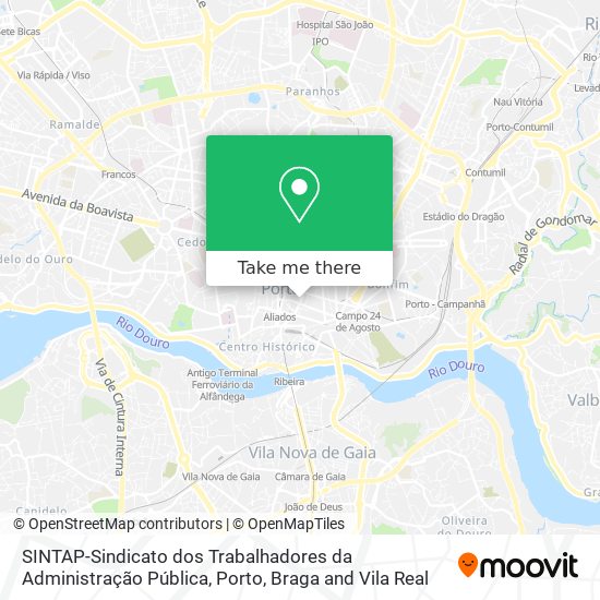 SINTAP-Sindicato dos Trabalhadores da Administração Pública map