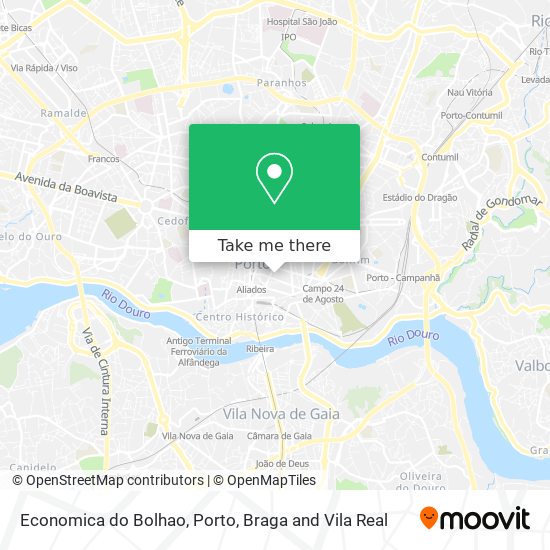 Economica do Bolhao map