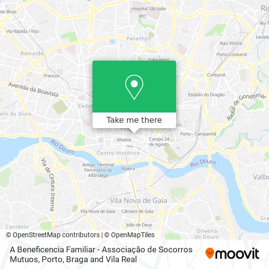 A Beneficencia Familiar - Associação de Socorros Mutuos map