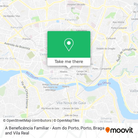 A Beneficência Familiar - Asm do Porto map