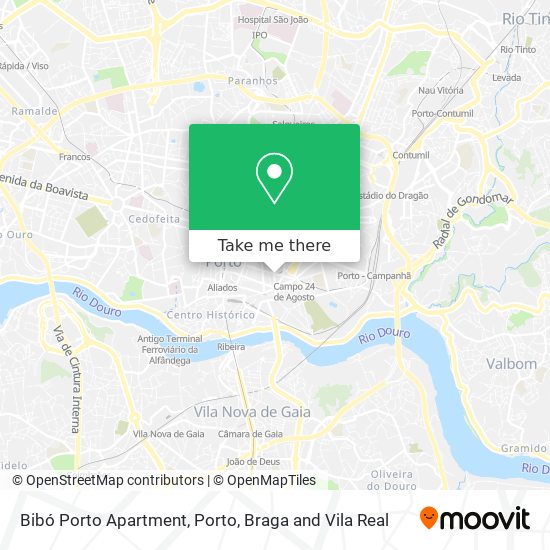 Bibó Porto Apartment map