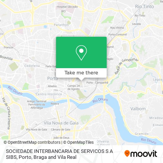 SOCIEDADE INTERBANCARIA DE SERVICOS S A SIBS map