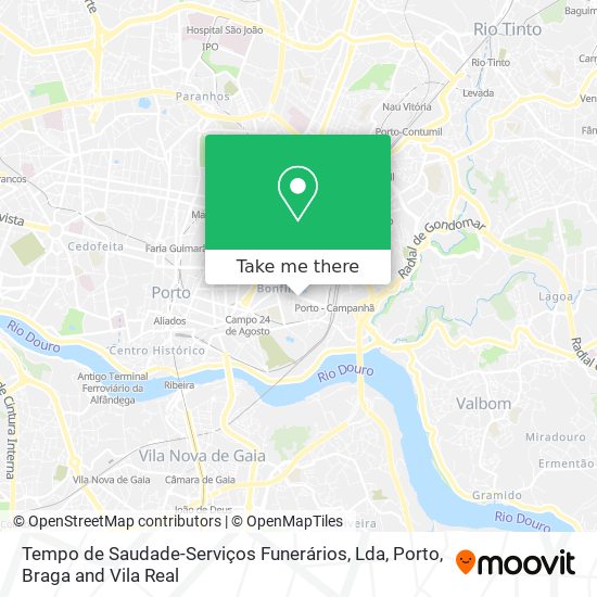 Tempo de Saudade-Serviços Funerários, Lda map