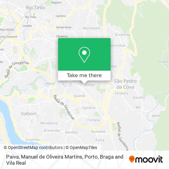 Paiva, Manuel de Oliveira Martins map