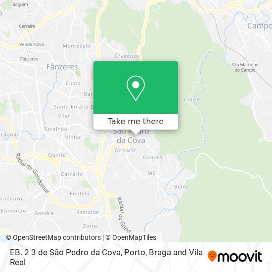 EB. 2 3 de São Pedro da Cova map