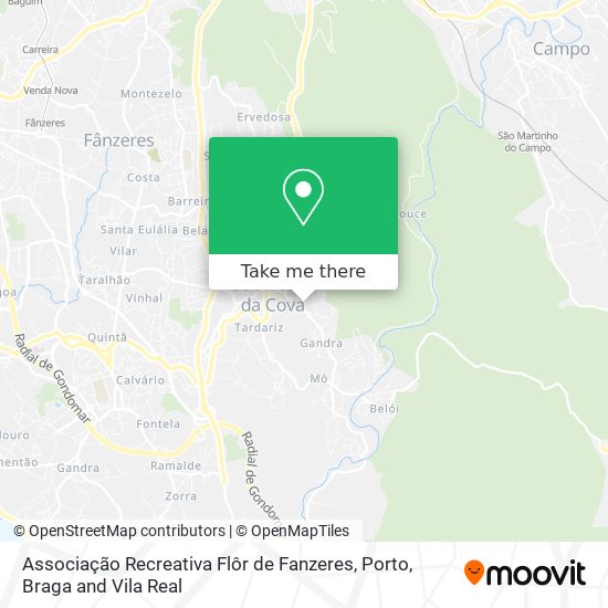 Associação Recreativa Flôr de Fanzeres map