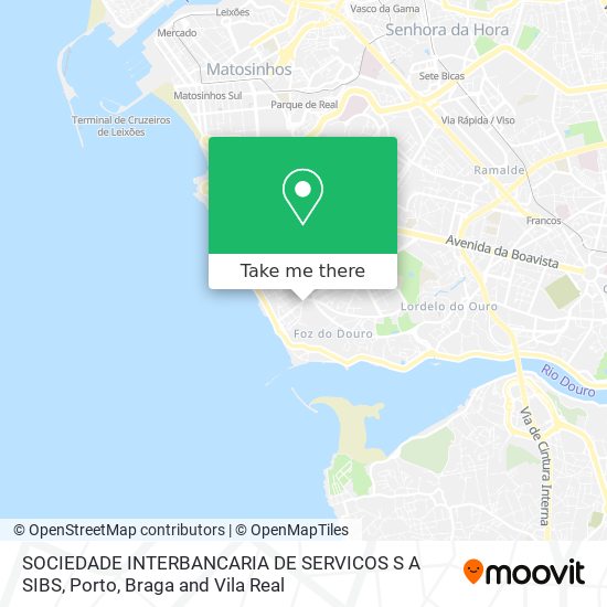 SOCIEDADE INTERBANCARIA DE SERVICOS S A SIBS map