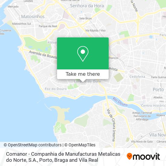 Comanor - Companhia de Manufacturas Metalicas do Norte, S.A. map