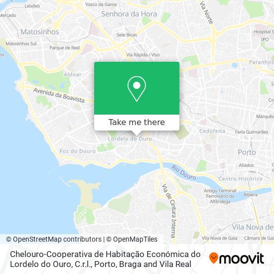Chelouro-Cooperativa de Habitação Económica do Lordelo do Ouro, C.r.l. map