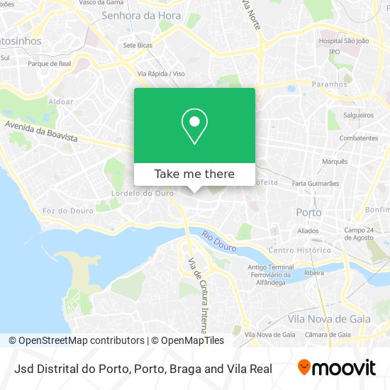 Jsd Distrital do Porto map