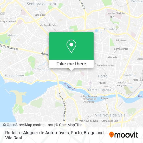 Rodalin - Aluguer de Automóveis map