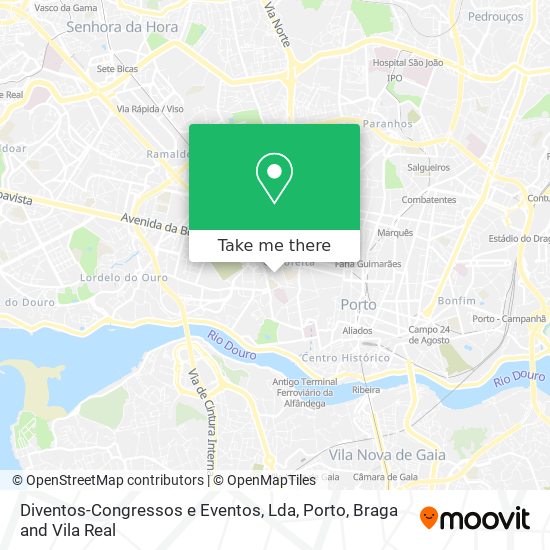 Diventos-Congressos e Eventos, Lda mapa