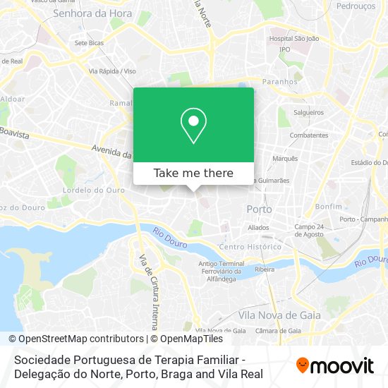 Sociedade Portuguesa de Terapia Familiar - Delegação do Norte map