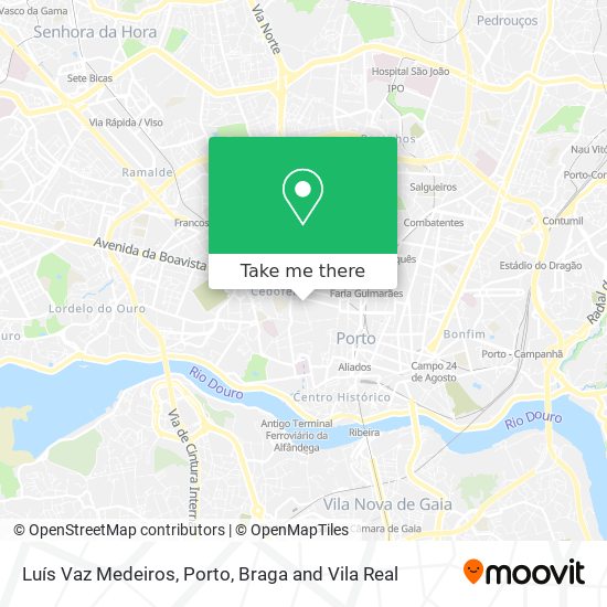 Luís Vaz Medeiros map