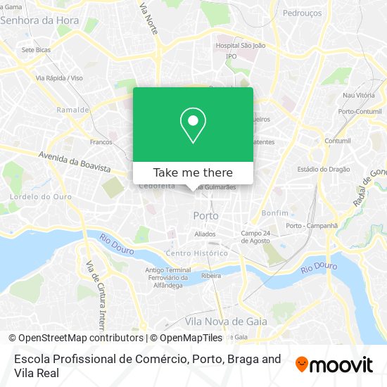 Escola Profissional de Comércio mapa