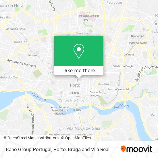 Bano Group Portugal map