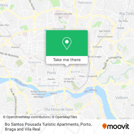 Bo Santos Pousada Turistic Apartments mapa