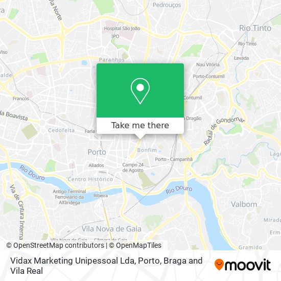 Vidax Marketing Unipessoal Lda mapa