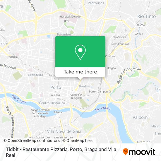 Tidbit - Restaurante Pizzaria map
