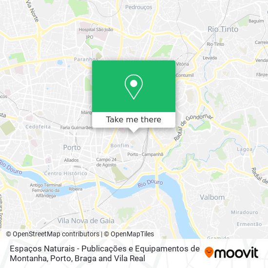 Espaços Naturais - Publicações e Equipamentos de Montanha map