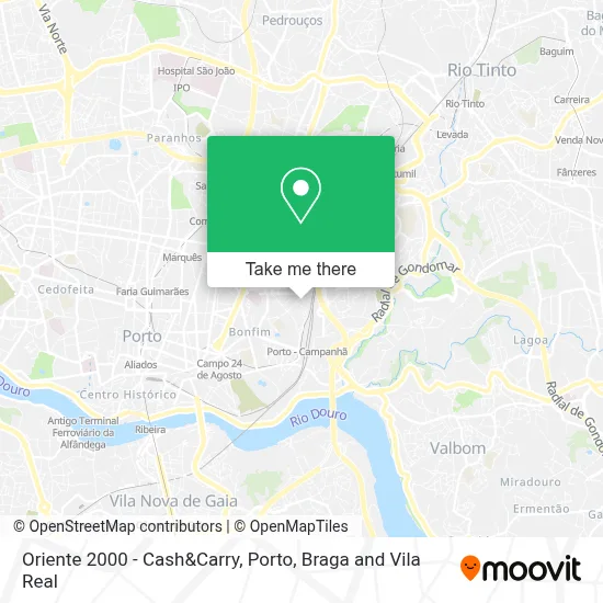 Oriente 2000 - Cash&Carry map