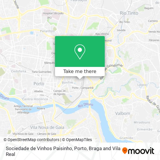 Sociedade de Vinhos Paisinho map