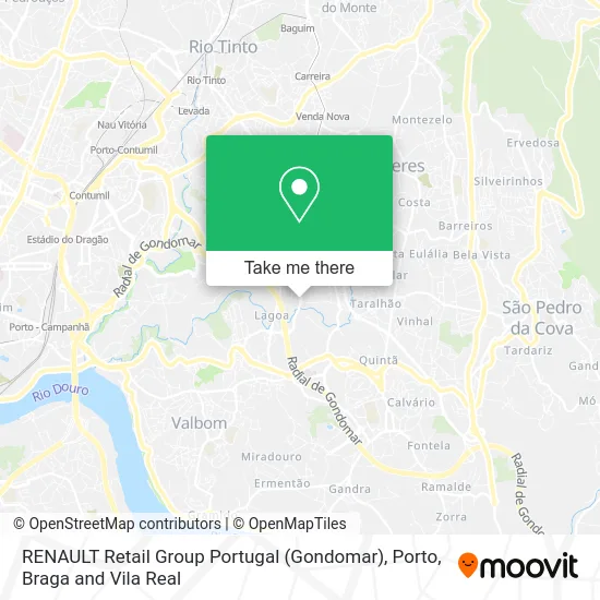 RENAULT Retail Group Portugal (Gondomar) map