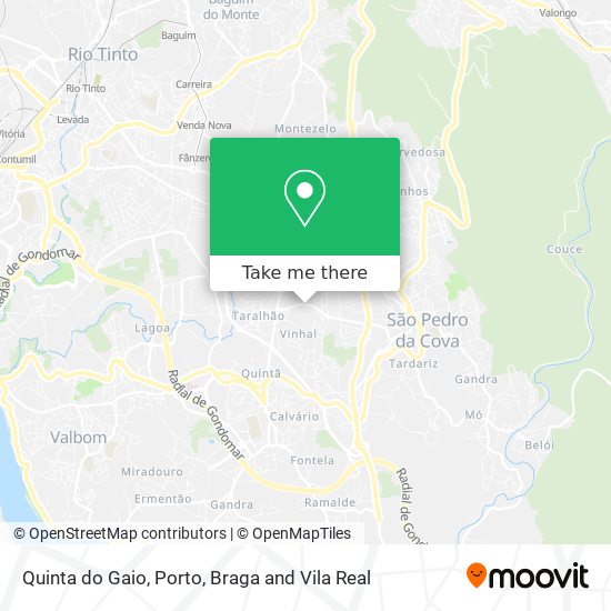 Quinta do Gaio map