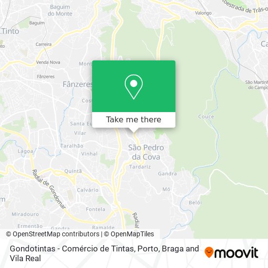 Gondotintas - Comércio de Tintas mapa