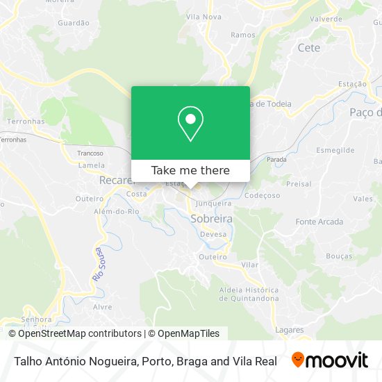 Talho António Nogueira map