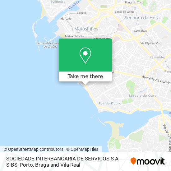 SOCIEDADE INTERBANCARIA DE SERVICOS S A SIBS map