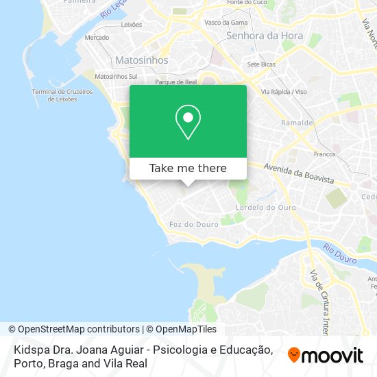 Kidspa Dra. Joana Aguiar - Psicologia e Educação map