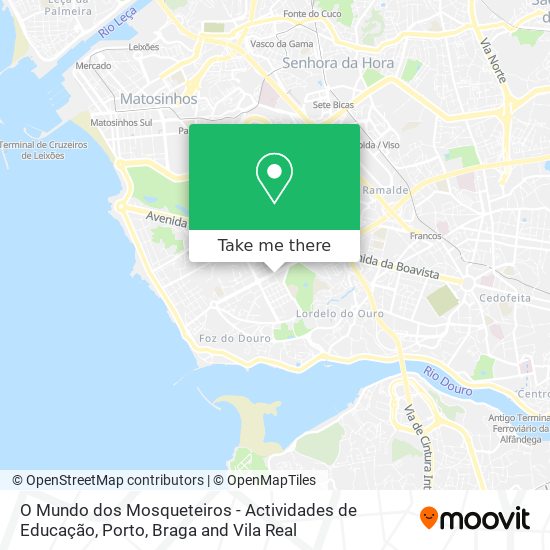 O Mundo dos Mosqueteiros - Actividades de Educação map