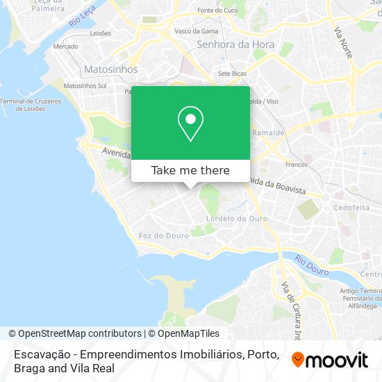 Escavação - Empreendimentos Imobiliários map