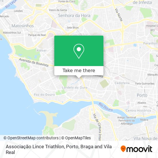 Associação Lince Triathlon map