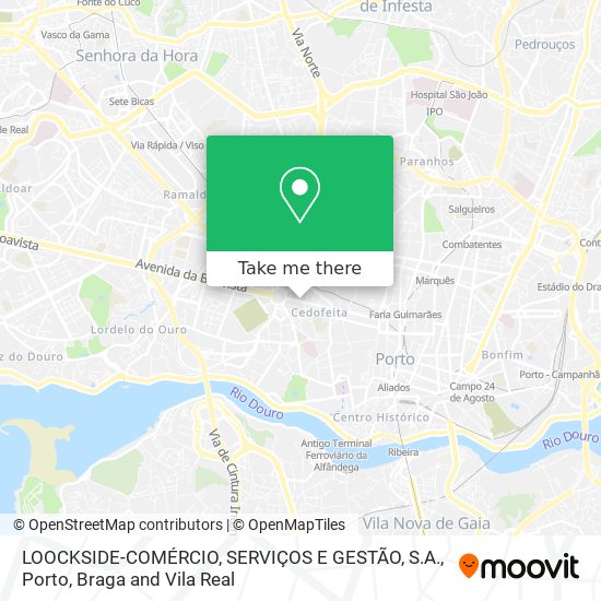 LOOCKSIDE-COMÉRCIO, SERVIÇOS E GESTÃO, S.A. map